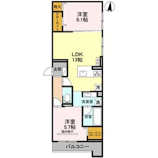 トリアングル【3階】の間取り
