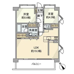 アステール南古谷【1階】の間取り