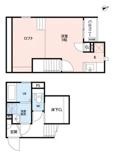 埼玉県さいたま市西区大字西遊馬【アパート】の間取り