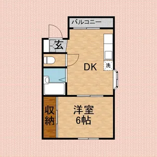 第二蓮本ハウス【301号室】の間取り