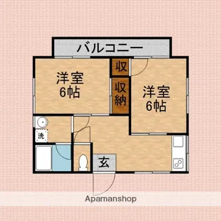 コーポ清水【2階】の間取り