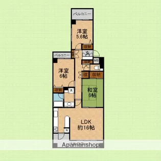 エステ・スクエアふじみ野B【7階】の間取り