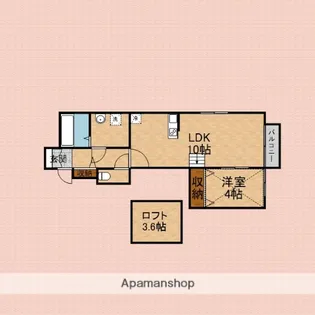 リヴェール川越【303号室】の間取り