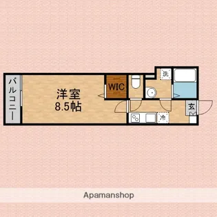 リヴェール川越【101号室】の間取り