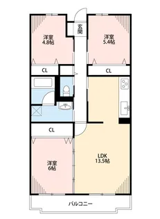 ベルググランデ志木南【3階】の間取り