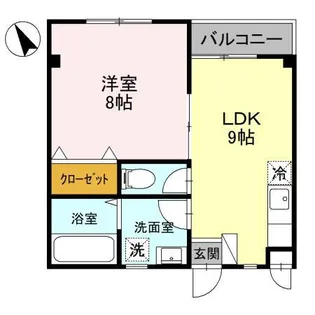 グリーンパレスY【306号室】の間取り