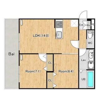 シエーナ新座【0202号室】の間取り