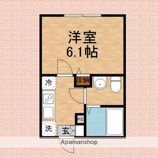 CRANE GARDEN鶴瀬【201号室】の間取り