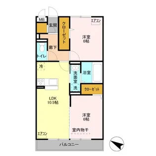 グランメール(諏訪町)【3階】の間取り