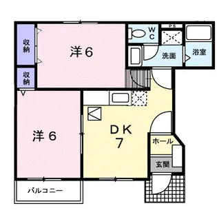 ジェンテ壱番館【1階】の間取り