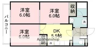 スカイパレス【3階】の間取り