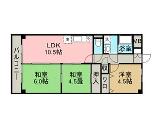 マテルレジデンス【405号室】の間取り