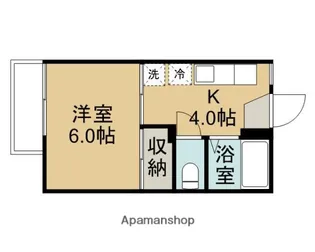 埼玉県鶴ヶ島市大字上広谷【アパート】の間取り