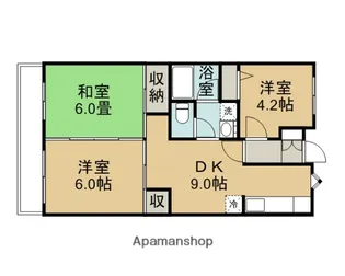 ヒルサイドテラス鶴ヶ島【2階】の間取り