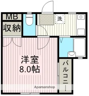 アメニティ松江弐号館【2階】の間取り