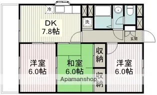 グリンパレス【1階】の間取り