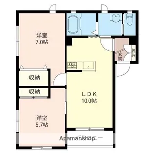 ソレアード【2階】の間取り