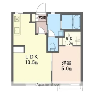 メゾン山高C【1階】の間取り