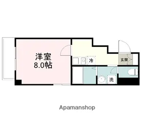 シンザンⅢ(旧第2YAMADAビル)【4階】の間取り