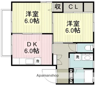 メゾンボヌール【2階】の間取り