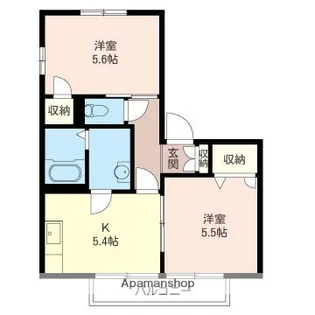 アヴァンサール【2階】の間取り