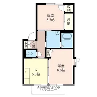 アヴァンサール【2階】の間取り