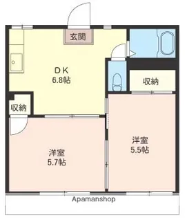 メゾン山高A【2階】の間取り