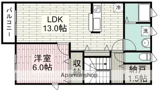 モン・サン・ミシェルA【2階】の間取り