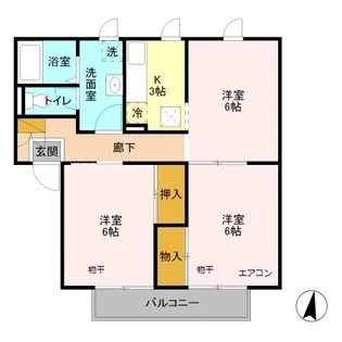 メゾン志藤 B【1階】の間取り