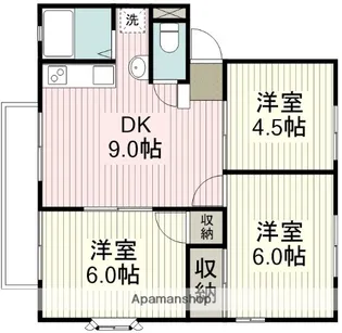 エスポワール今福【1階】の間取り