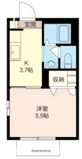 ドミール・川越【1階】の間取り