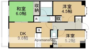 ダイアパレス川越西小仙波【8階】の間取り