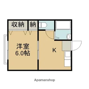 第1ガーネットハウス【2階】の間取り