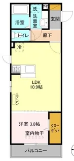 メゾン ドゥ ラシーヌ【3階】の間取り