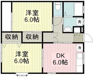 ユーヒルズ【2階】の間取り
