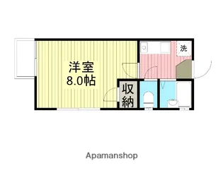 アメニティ松江壱号館【3階】の間取り