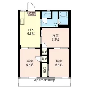 フォーブル清水【1階】の間取り