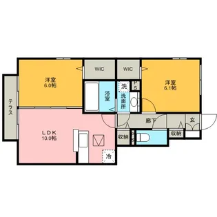 ルミエル S【1階】の間取り