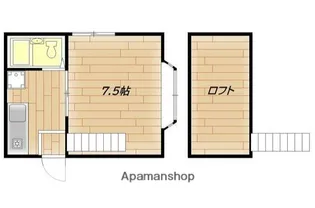 リバーハイツ【2階】の間取り
