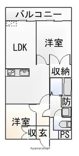 埼玉県鶴ヶ島市大字上広谷【マンション】の間取り