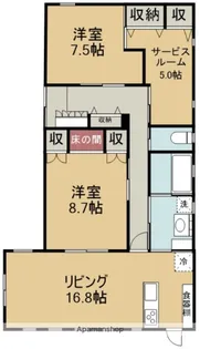 クレールアビタシオン【1階】の間取り