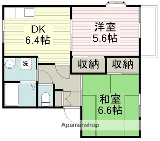 フレグランス岸A【1階】の間取り