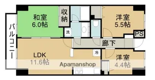 ファミール川越【1階】の間取り
