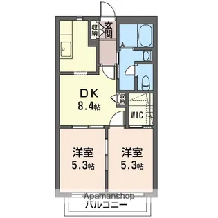 サウザンヒルA棟【1階】の間取り