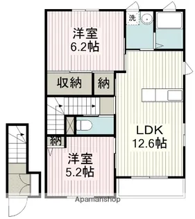 プレジールB(南大塚)【2階】の間取り