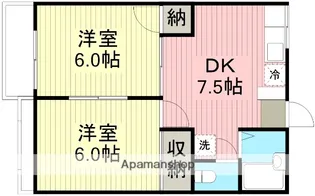 埼玉県川越市大字笠幡【アパート】の間取り