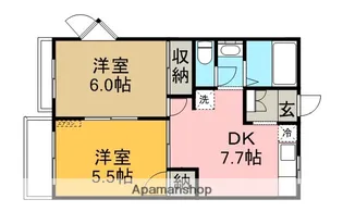 メゾンむさしのⅡ【2階】の間取り