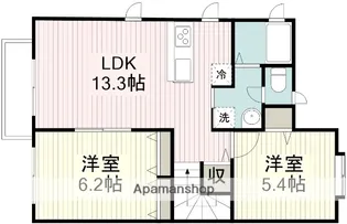 ニュータウン瑞穂C棟【2階】の間取り