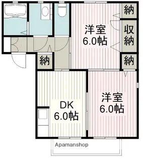 アミークスA棟【1階】の間取り