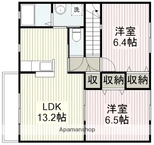 コンフォートグレイスA【2階】の間取り